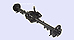 REAR AXLE BASE | W108 W110 W111 W113 REPAIR | REFURBISHED
